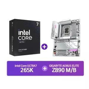인텔 코어 울트라7 시리즈2 265K (애로우레이크) (정품) + GIGABYTE Z890 AORUS ELITE WIFI7 ICE 패키지 CYNEX