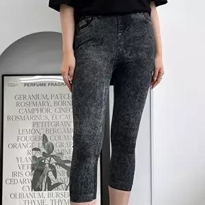 7부바지 레깅스 돌청데님 ST2470 7부