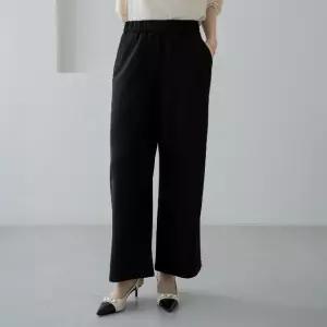 엄마옷 마담4060 지그재그자수밴딩와이드팬츠 -QPN2604020-