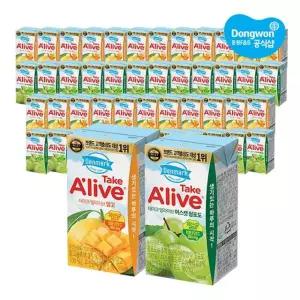 [동원] 덴마크 테이크얼라이브 120ml 머스캣청포도 x 24개 + 망고 x 24개
