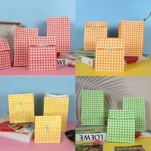 bns 체크 선물 포장 봉투 종이 포장지 페이퍼백 WFLIPT7