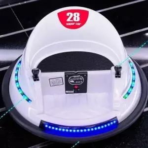 실내용 미니 범퍼카 유원지 행사 소형 자동차 배터리 줄사다리 밧줄 푸쉬카 화이트