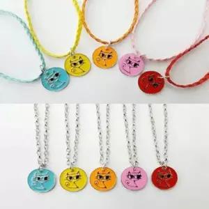 [반려] 체인 강아지 고양이 1P 이름표 매시 목걸이 팬턴트