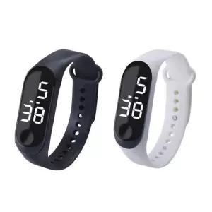 TBZ 잔솔 LED 전자 방수 손목시계 스포츠 디지털 고등학생