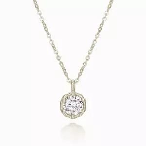 [오네주얼리]18K Aube 3부 랩다이아몬드 목걸이 ONW20020N