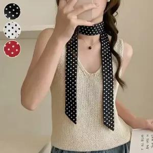 [하프클럽/옷자락]여자 도트 패턴 쁘띠 포인트 패션 스카프