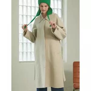 레코브 울혼방빅헤링본 핸드메이드 코트LC21CZHD005A2373593