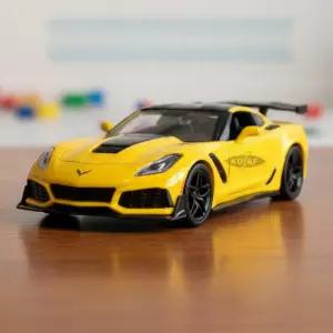모터맥스 2019 쉐보레 콜벳 ZR1 (옐로우) 자동차 다이캐스트 프라모델 모형차 1대24