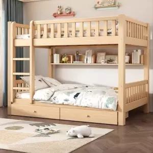 원목 기숙사 단 슬라이딩서랍형침대 트하우 침실 이층침대