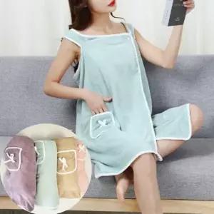 [RIZPICK]원피스형 극세사 샤워 가운