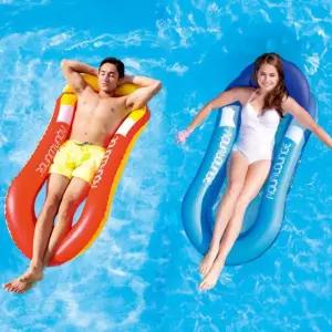 cm00291 성인 접이식 에어 메쉬 리클라이너 PVC 베드 플로팅 에어쿠션 부유식 워터파크