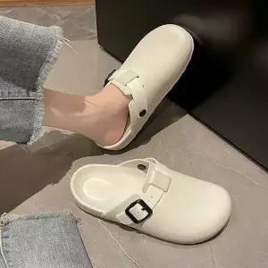 [하프클럽/]남녀 공용 데일리 뮬슬리퍼 캐주얼 여름 샌들 실내화