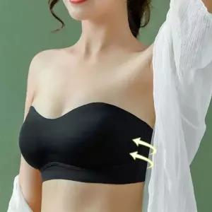 [하프클럽/]웨딩브라탑 투명끈포함 오프숄더 드레스브라 노와이어