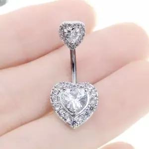 [하프클럽/]식스미 하트 배꼽 피어싱 2종