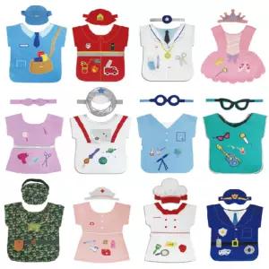 901M 직업놀이 옷 모자 12종 요리사 가수