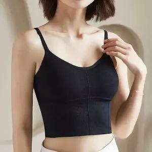 [하프클럽/]뒤태포인트 브라탑 뷰티백 끈나시 노와이어 이너나시