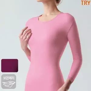 [하프클럽/]트라이 보온메리 9부 상의 여성 내복 내의 보온 겨울