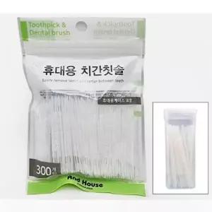 제거 케이스 칫솔 치간 300p 음식물 치실 새트 덴탈