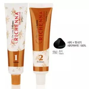 [에스에스_62]헤나추출물 부드러운향 염색약 자연흑색 1N