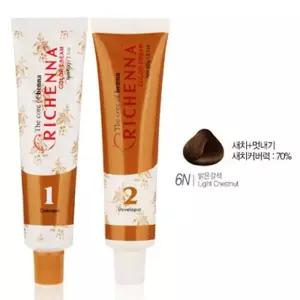 [에스에스_62]헤나추출물 부드러운향 염색약 밝은갈색 6N