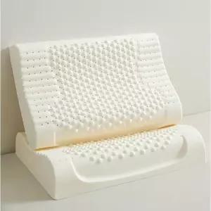 WAMP  천연라텍스 함량 83% 굴곡형 경추 베개+속커버+겉커버 빠른 배송