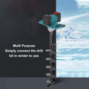 800RPM 전기 아이스 오거 1200N.m 토션 20mm 연결봉 6단 속도 조절 가능 파워 헤드 무선 포스트홀 디거