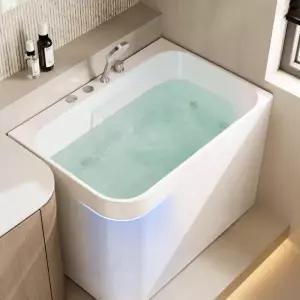 소형 욕조 미니 아크릴 가정용 포터블 목욕통 바스텁 전신목욕