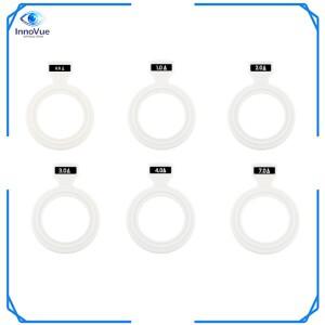 1개의 광학 프리즘 렌즈 시험용 세트용 플라스틱 테두리 지름 38mm 안과 시력 검사용 단일 조각