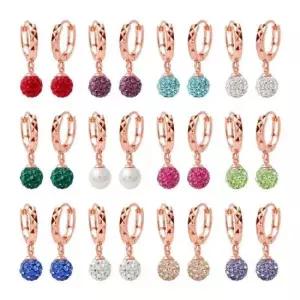 미러볼귀걸이 탄생석컬러 미러볼 귀걸이 12종