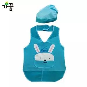 가꿈 유아용 앞치마 멋쟁이토끼 (블루) (NO.741) 유치원 어린이집