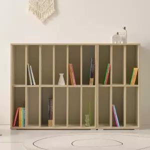 스코나 르메인 1400 2단 모듈 오픈 수납 책장 와이드 낮은 책장