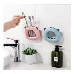 흡착식 큐티 치솔 꽂이 욕실 용품 칫솔 걸이 홀더 스텐 거치대 칫솔통 칫솔컵 치약_24924116