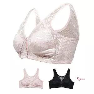 국산 앞후크 빅사이즈 인견브라 노와이어 엄마 앞버튼 수유브라 똑딱이 브래지어 할머니bcd605