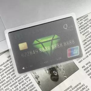 교통카드 포켓 반투명 신용카드 홀더 접착식 스마트폰 카드 지갑 슬림 카드 수납 주머니