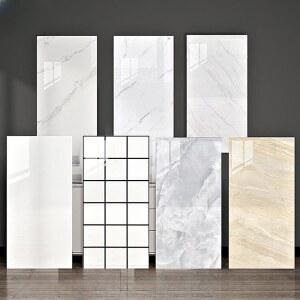 셀프시공 접착식 방수 벽지 30x60cm 인테리어 타일 물고기 모조 주방 대리석 욕실 배 30조각 스타일 화이트