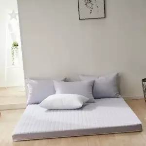 침실 바닥 침대 매트리스 토퍼 라텍스 메모리폼 누빔 커버 패드 카바 화이트 무지