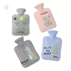 겨울 온열 찜질 물주머니 극세사 커버 귀여운 동물 캐릭터 디자인 보온팩