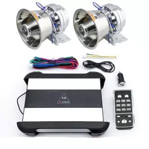 호환  자동차 경보 장치 울트라 경적 장착 사이렌 무선 스피커 12V 고출력 수정 멀티 톤 휘슬 도로 개방 경