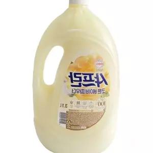 코튼 베이비 파우더 향 섬유 유연제 3100ml 대용량 세탁 부드러움 정전기