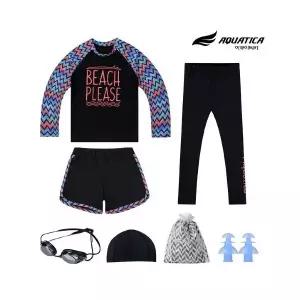 아쿠아티카 아동 래쉬가드 AQA325 선수용수경5종세트