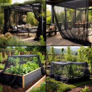 1pc 야외 정원 그물-모기 새 증거 그물 장벽, 파티오, 휴일 장식 크리스마스 할로윈 선물에 대한 곤충 방