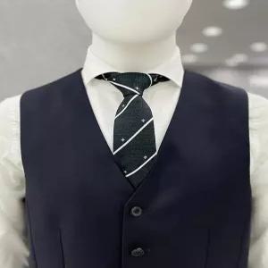 [트루젠]남성 울 혼방 모직 다크 네이비 정장 양복 조끼 수트 턱시도 베스트_JK