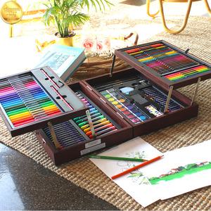 어린이선물 미술세트 초등학생 여름방학 프리미엄M 우드케이스