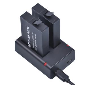 2620mAh 호환 고프로 ASBBA-001 ASBBA001 ASBBA 001 교체 배터리 듀얼 충전기 퓨전 360 액션 카메라