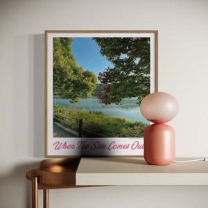 유럽 호수 바다 거리 풍경 인테리어 테라픽 포스터 A4 사이즈 단품 카페 개업 이사 선물 호텔 장식