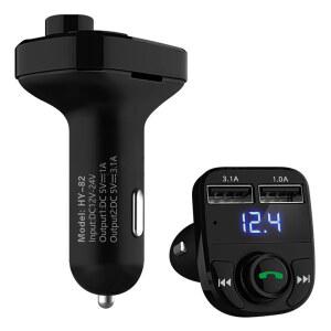 핸즈프리 통화 차량 충전기 마이크 자동차블루투스 급속 Fm 호환 보조 디스크