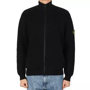 스톤아일랜드 26SS 남성 와펜 패치 집업자켓 블랙 L1S155100126 S00D8 V0029