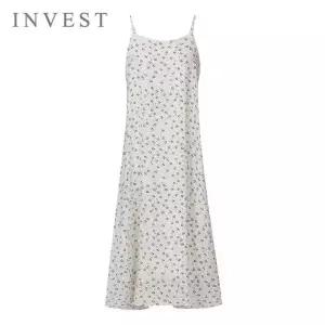 [신세계라이브쇼핑][인베스트] 플라워 나염 슬리브리스 원피스_IN6S1OP3221