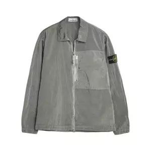 [밀라코/당일] 스톤아일랜드 나일론 메탈 레귤러핏 오버셔츠 펄그레이 1200038 S0019 V0061