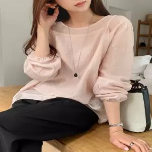 리나 뷔스티에 레이어드 블라우스 세트 87018 빅사이즈 여성의류